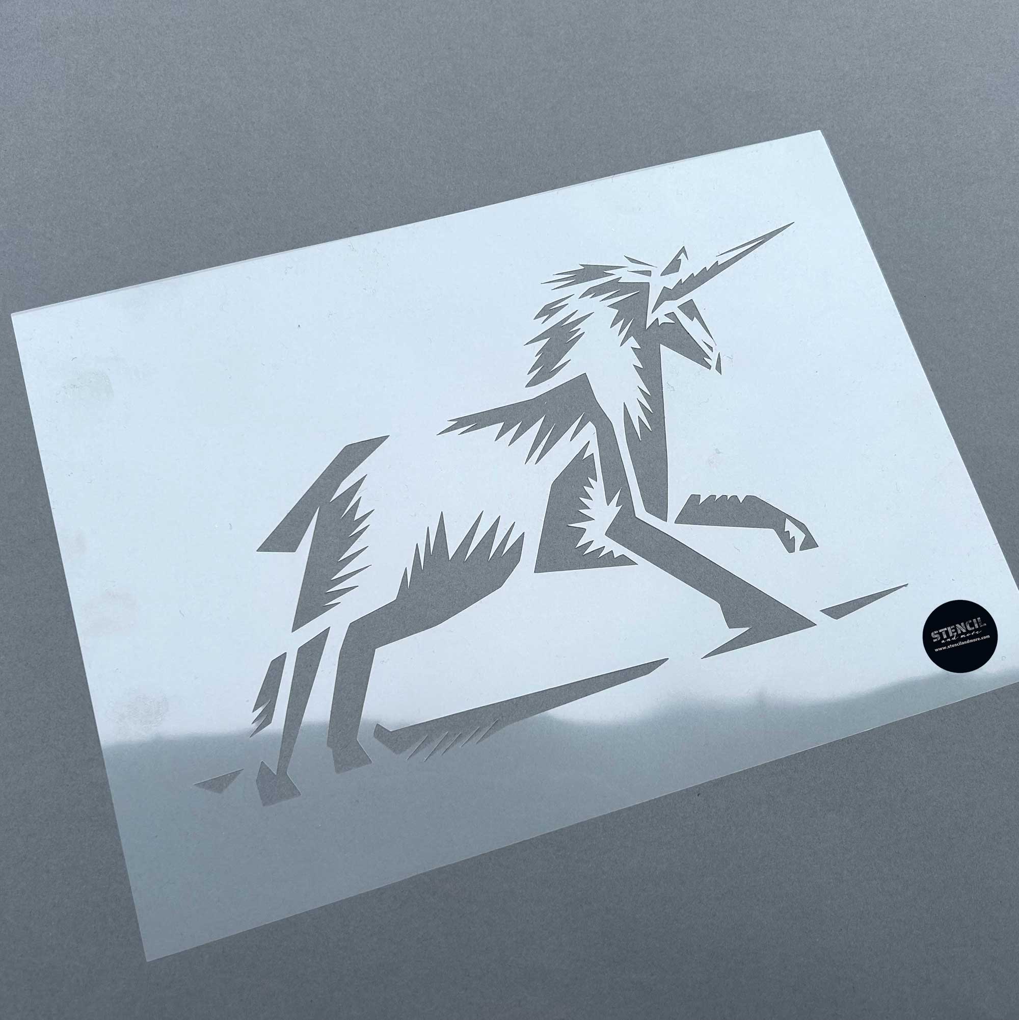 Motiv-Schablone aus 0,125 mm Mylarfolie wiederverwendbar und flexibel