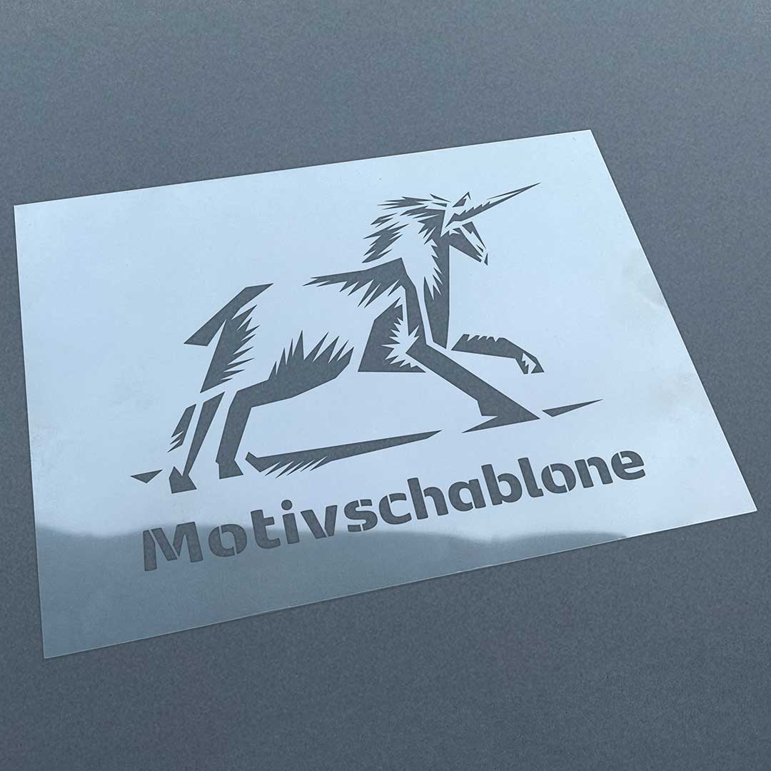 Motiv-Schablone individuell – eigene Zeichnung oder Illustration als Sprühschablone